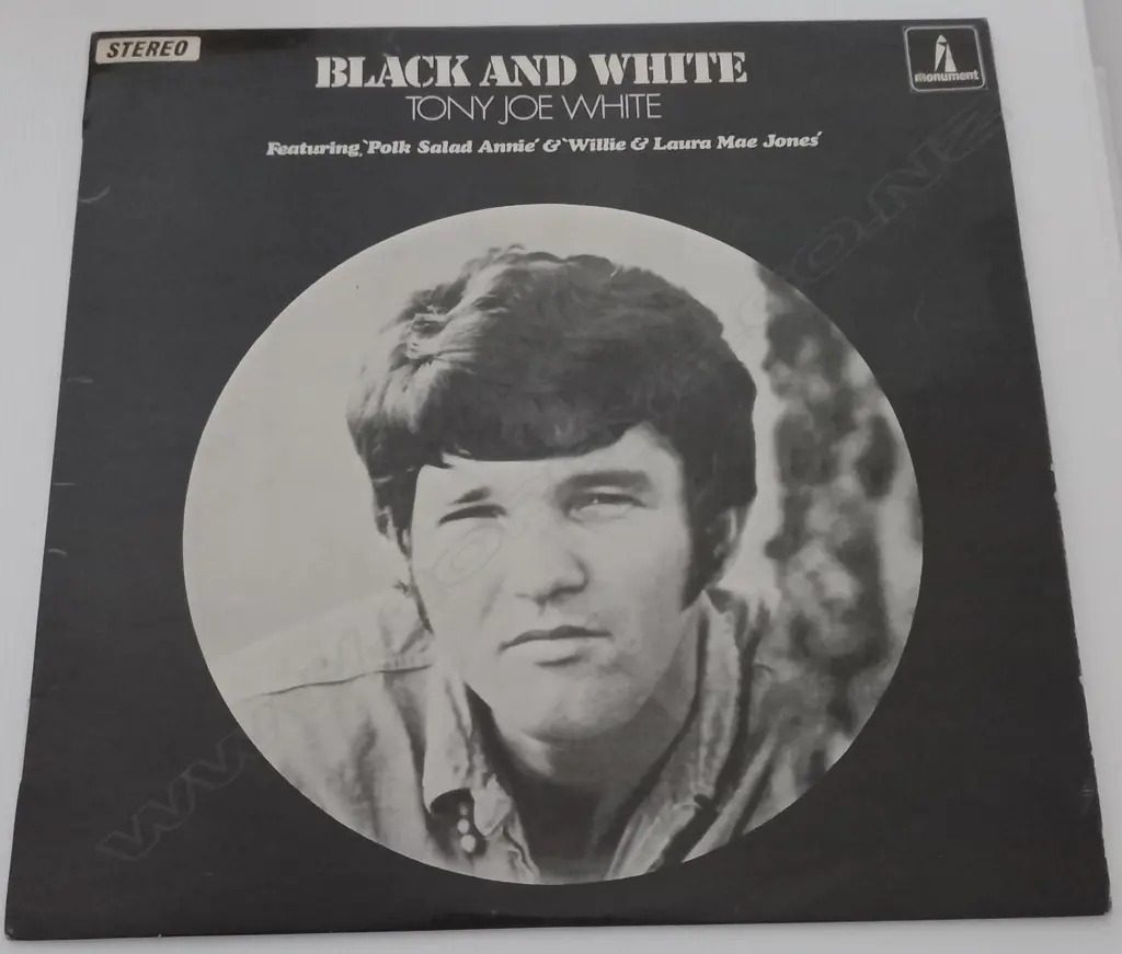 Tony Joe White, Black And White Image 1++